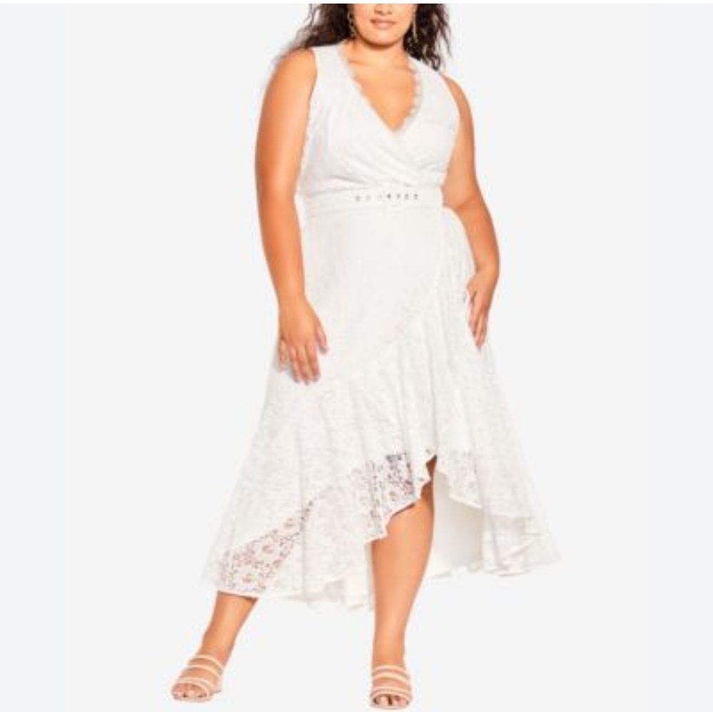 City Chic Trendy  Lace Magic Dress
